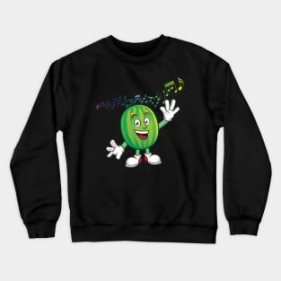 'Dancing Watermelon' Hilarous Watermelon Gift Crewneck Sweatshirt
